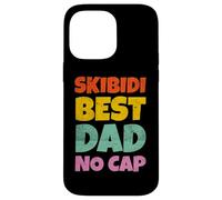 Vintage Skibidi Best Dad No Cap Dad Rizz Funny Father's Day Custodia per iPhone 14 Pro Max