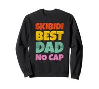 Vintage Skibidi Best Dad No Cap Dad Rizz Funny Father's Day Felpa