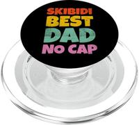Vintage Skibidi Best Dad No Cap Dad Rizz Funny Father's Day PopSockets PopGrip per MagSafe