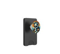 Vintage Skull and Snake Halloween Design PopSockets PopWallet per MagSafe