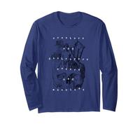 Vintage Skull Art: Creatori & Distruttori Anatomia Umana Maglia a Manica