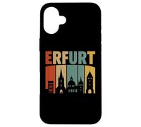 Vintage Skyline Germany-ERFURT Custodia per iPhone 16 Plus