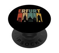 Vintage Skyline Germany-ERFURT PopSockets PopGrip Adesivo