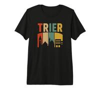 Vintage Skyline Germany-Trier Maglietta Premium