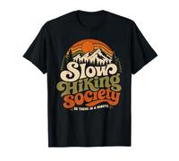 Vintage Slow Escursionismo società Escursionista Montagna Maglietta