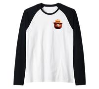 Vintage Smokey Bear Face Logo Maglia con Maniche Raglan