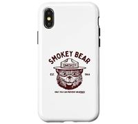 Vintage Smokey Bear Logo Only You Can Prevent Wildfires Custodia per iPhone X/XS