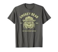 Vintage Smokey Bear Logo Only You Can Prevent Wildfires Maglietta