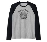 Vintage Smokey Bear Logo Only You Officially Licensed Maglia con Maniche Raglan