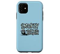 Vintage Smokey Bear Wildfire Prevention Retro Illustration Custodia per iPhone 11