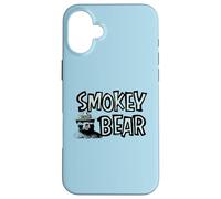 Vintage Smokey Bear Wildfire Prevention Retro Illustration Custodia per iPhone 16 Plus