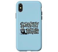 Vintage Smokey Bear Wildfire Prevention Retro Illustration Custodia per iPhone X/XS