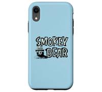 Vintage Smokey Bear Wildfire Prevention Retro Illustration Custodia per iPhone XR