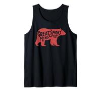 Vintage Smoky Mountains Retro Black Bear Typography Canotta