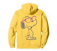 Vintage Snoopy Amore Bloom Cuore Sfumature Classico Comico Retro Felpa con Cappuccio