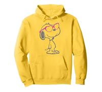 Vintage Snoopy Amore Bloom Cuore Sfumature Classico Comico Retro Felpa con Cappuccio