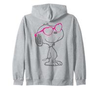 Vintage Snoopy Amore Bloom Cuore Sfumature Classico Comico Retro Felpa con Cappuccio