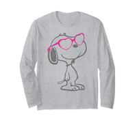 Vintage Snoopy Amore Bloom Cuore Sfumature Classico Comico Retro Maglia a Manica