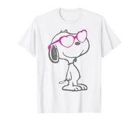 Vintage Snoopy Amore Bloom Cuore Sfumature Classico Comico Retro Maglietta