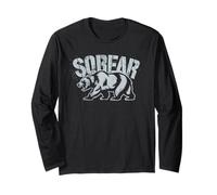 Vintage SOBEAR Orso Sobrietà AA Ragazze NA Affermazione Vivere Maglia a Manica