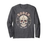 Vintage Sober 2027 Dall'Est Zero Day Drinking Buddy Sarcasmo Maglia a Manica
