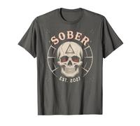 Vintage Sober 2027 Dall'Est Zero Day Drinking Buddy Sarcasmo Maglietta