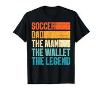 Vintage Soccer Dad The Wallet The Legend Father's Day Maglietta