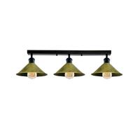 Vintage Soffitto Lampada 3 Lato Metallo Rétro Industriale LED Montaggio a Filo