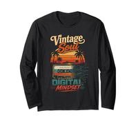 Vintage Soul Digital Mindset retrò Art Maglia a Manica