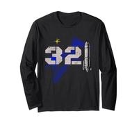 Vintage Space Coast 321 Rocket Launch Souvenir Maglia a Manica