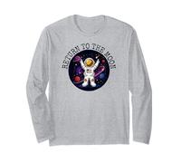 Vintage Space Travel Moon Suit Astronaut Celestial Maglia a Manica