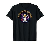 Vintage Space Travel Moon Suit Astronaut Celestial Maglietta