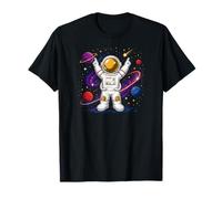 Vintage Space Travel Moon Suit Astronaut Celestial Maglietta