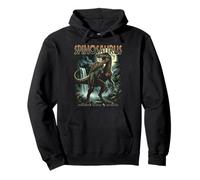 Vintage Spinosaurus 90s Bootleg Dinosaur Preistorico Dino Felpa con Cappuccio