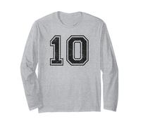 Vintage Sport Numero 10 Dieci Maglia a Manica