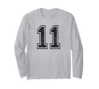 Vintage Sport Numero 11 Undici Maglia a Manica