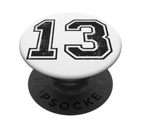 Vintage Sport Numero 13 Tredici PopSockets PopGrip Adesivo