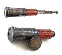 Vintage Spyglass Decorative Telescope - Pirate Style Scope Scout Gift (Her Majesty 20")