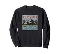 Vintage St. Moritz, SUI Illustration / Retro St. Moritz Felpa