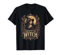 Vintage Stagione della Strega Halloween Gotico Party Maglietta