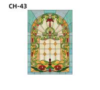 Vintage Stained Finestra Privacy Pellicola Vetro Opaco Adesione Statica Adesivo