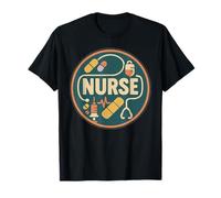 Vintage Stetoscopio Art Medical Supply Registered Nurse Maglietta