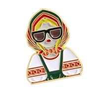 Vintage Stile Sovietico Cartoon Ragazza Testa Spilla Lega Zinco Gioielli Da Collezione Storia Entusiasti di Storia Unica, One Size, come descritto