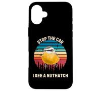 Vintage Stop The Car I See A Picchio muratore Uccello Animali Amante Custodia per iPhone 16 Plus