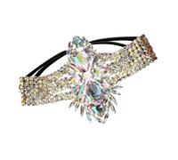Vintage Strass Leg Chain Elastico Stretch Cord Belly Dance Body Jewelry Catena Coscia Per Le Donne Accessorio Del Partito Elastico Coscia Gioielli, Misura unica, come descritto, come descritto
