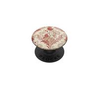 Vintage Strawberry Damask Floral Toile Pattern PopSockets PopGrip Adesivo