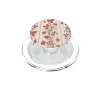 Vintage Strawberry Vertical Stripe Botanical Pattern PopSockets PopGrip per MagSafe