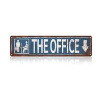 Vintage Street Metal Tin Signs The Office Home indirizzo Segni Uomo grotta Casa Caffè Bar Decorazione Parete 4x16
