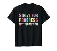 Vintage Strive for Progress Not Perfezione Donne Clean Maglietta