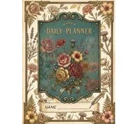 Vintage Style Daily Planner 31 Day Schedule Book | 6x8 Productivity Planner with Time Schedule, Urgent Tasks, shopping lists and Notes | Simple ... organised, focused, and productive every day